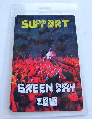 Green Day 2010 Concert Support Laminate Backstage Pass - Image 1 of 2