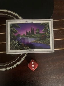 Tarjeta coleccionable Bob Ross #40 Blue River 2023 Cardsmiths - Imagen 1 de 2