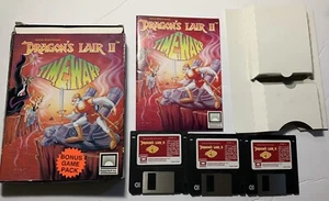 Dragon's Lair II 2 Time Warp ReadySoft Sullivan Bluth 3.5 Disks 3 Total - Picture 1 of 6