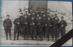 Ancienne photo Militaria Groupe de Soldats du 40 rg d'artil Carte photo WW1 N°43 - Imagen 1 de 2