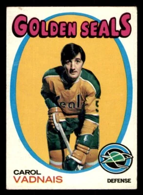 1971 Topps Hockey #46 Carol Vadnais VG *d2 - Image 1 of 2