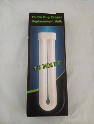 Replacement Bulb for Zap T6 Pro, T8, T9,X3 Bug Zapper, 15W, 4-Pin Base, U-Tub... - Image 1 of 4