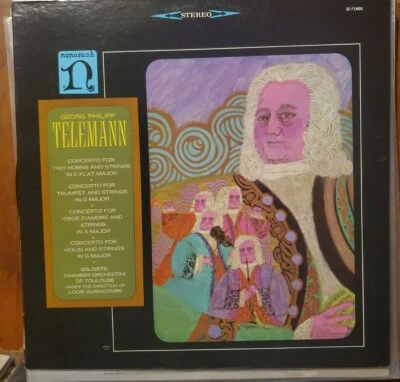 Georg Philipp Telemann Concerto Two Horns Stings E Flat Major Nonesuch H-71066 - Image 1 of 3