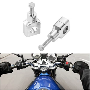 Chrome 1" Handlebar Riser Clamp For Yamaha V-Star XVS 650 1100 Classic Silverado - Picture 1 of 12