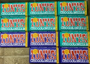 11 BARS Tony`s Chocolonely Everything Bar & Pretzel Toffee Dark 6.35oz - Picture 1 of 7
