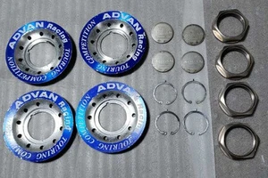 Yokohama Advan Racing Tc Center Cap Set of 4 - Picture 1 of 10