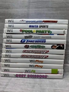 Nintendo Wii Spielepaket 12 Spiele Wii Play Wii Fit Bowling Kart Racing Party Bundle - Bild 1 von 3
