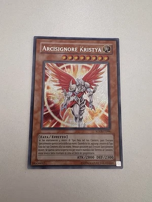 YUGIOH ARCISIGNORE KRISTYA-SOVR-ITA-LIGHTLY PLAYED- UNLIMITED- SECRET RARE - Immagine 1 di 2