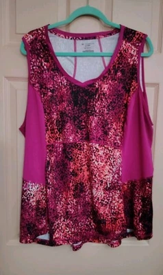 Blusa Tek Gear Rosa 2X Poliéster Manga Corta Foto 1 de 4