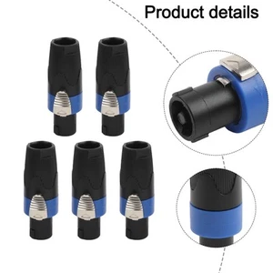 5pcs Speaker Audio Cable Adapters For NL4FC 4P Connector for Easy Setup - Zdjęcie 1 z 12