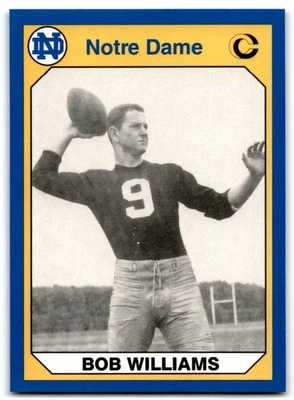 1990 Collegiate Collection Notre Dame Bob Williams Notre Dame Fighting Irish - Image 1 of 2