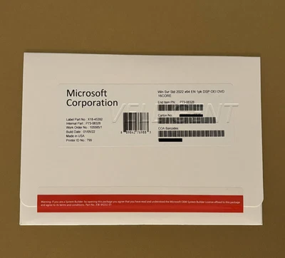 Windows Server 2022 x64 Bit STANDARD 16 CORE License Key+DVD - Image 1 of 4