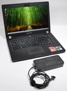 Gigabyte Gaming Laptop P34G V7 14" i7-7700hq 1050ti 16GB/256gb/500gb Win11 - Picture 1 of 16