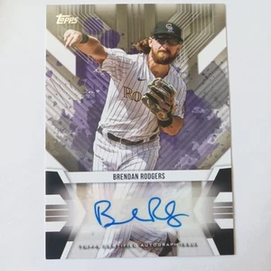 2022 Topps UK Edition Baseball Superstars Auto Brendan Rodgers #BSA-BR Auto - Picture 1 of 2
