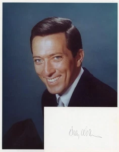 Andy Williams - signierte Karteikarte mit Foto - Bild 1 von 1