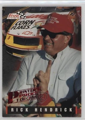 1995 Classic Finish Line Printer's Proof /398 Rick Hendrick #14 HOF - Image 1 of 2