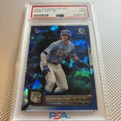 PSA 9 2022 Bowman Chrome Sapphire Edition - Bobby Witt Jr. #77 (RC) Foto 1 de 2