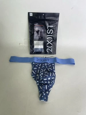 2xist Sexy Sliq Classic Thong Underwear Infinity Chain Print Mens Size S - Image 1 of 4