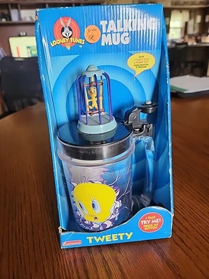 Looney Tunes Tweety Bird Cup Plastic 1997 Warner Bros vintage Bird Cage Rare - Image 1 of 4