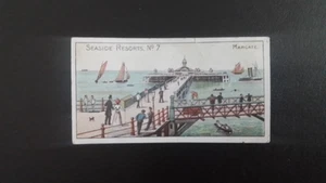 W.D.& H.O. WILLS 1899. SEASIDE RESORTS. N07. MARGATE. THREE CASTLES BACK - Picture 1 of 2