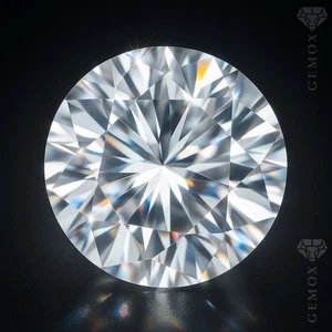 White Sapphire Round Cut Authentic Lab-Grown Loose Gemstone Diamond Alternative - Picture 1 of 8