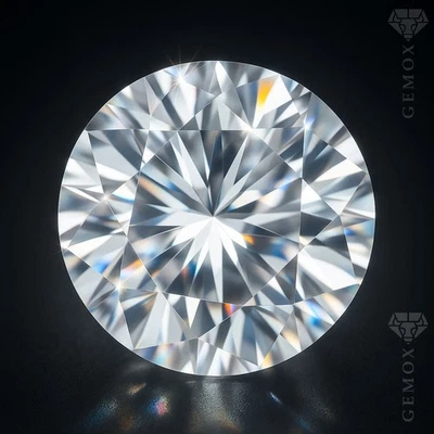 White Sapphire Round Cut Authentic Lab-Grown Loose Gemstone Diamond Alternative - Изображение 1 из 4