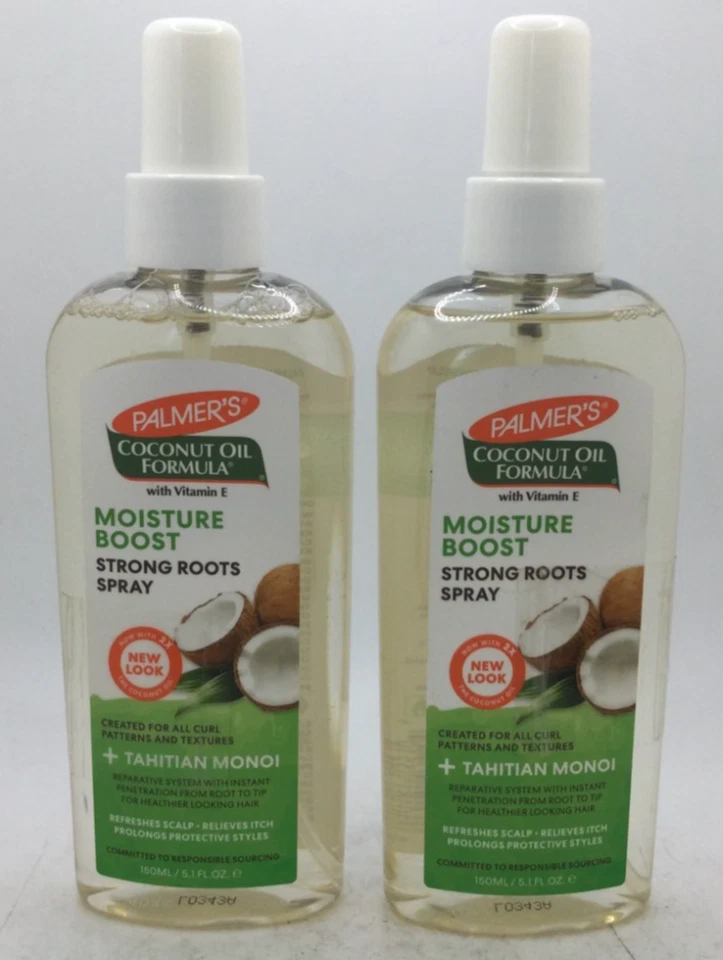 Palmer's Coconut Oil Formula Moisture Boosts Strong Roots Spray, 5,1 oz (2PK) - Imagem 1 de 1