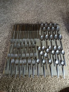 GROSSES 72-teiliges Sonett Japan Edelstahl Silberbesteck Besteck Set - Bild 1 von 6