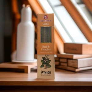 Zed Black Blunt Schwarz Basilikum & Kampfer Räucherstäbchen Dicke Stäbchen (9 Stück pro Box) [1 Box] - Bild 1 von 2