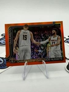 2025-26 Topps Basketball 5280! Championship Duo ORANGE Holo Foil 16/25 Nuggets - Picture 1 of 3