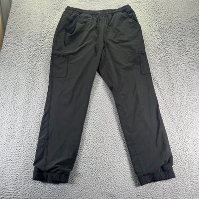 Eddie Bauer Cargo Pants Women Size 12 Black Polyester Stretch Fleece Lined - Image 1 of 4