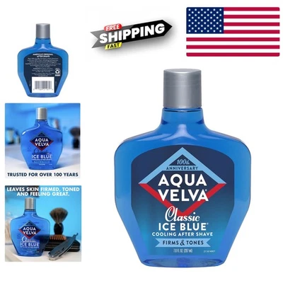 Ice Blue After Shave Lotion for Men Cooling Skin and Leaving a Fresh Fragrance - Image 1 of 4