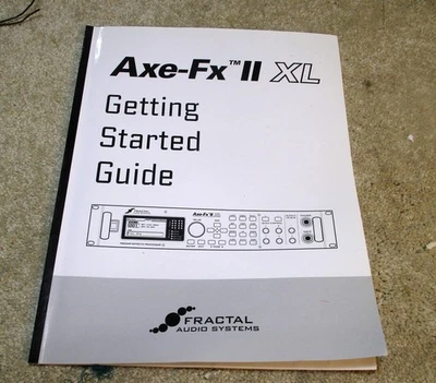FRACTAL  AUDIO AX-FX II XL GETTING STARTED GUIDE - Image 1 of 4