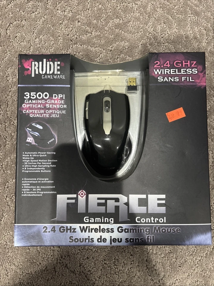 Rude Gameware Fierce Laser Gaming Mouse v. 2 (Fierce) Sealed - Image 1 of 2