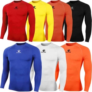 KELME Boys Thermical Long Sleeve Football Tech Fit Baselayer Compression Top - Picture 1 of 6