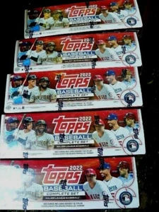 2022 Topps Factory baseball 5 Set Lot - 5 Topps HOBBY sets  - 5 Bonus cards each - Picture 1 of 3