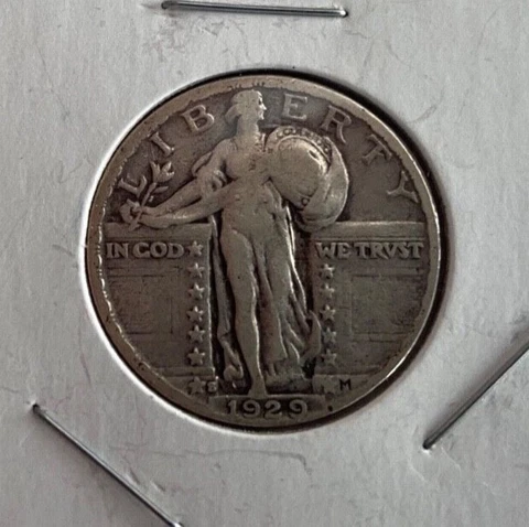 1929-s standing liberty quarter nice vf low mintage Cover