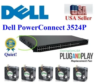 Pack 5x Replacement fans for Dell PowerConnect 3524P Best Home Networking - Image 1 of 4