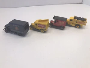 4 Days Gone By Lledo Metal Delivery Trucks. Coke, Strohs, Shell And Perelli - Picture 1 of 18