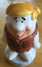BARNEY RUBBLE CERAMIC MONEY BOX WITH STOPPER 14cm TALL NO CHIPS/CRACKS