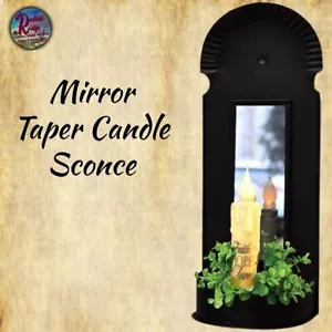 *Colonial Style Mirror Taper Candle Holder Sconce Display Hanging or Freestandin - Picture 1 of 4