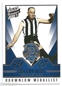 2015 Select Honours 2 Brownlow Gallery (BG53) Syd COVENTRY Collingwood - Picture 1 of 1