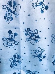 NEW Disney Mickey Minnie Stamped Stars Patriotic Fabric BTHY 18”x44” - Picture 1 of 2