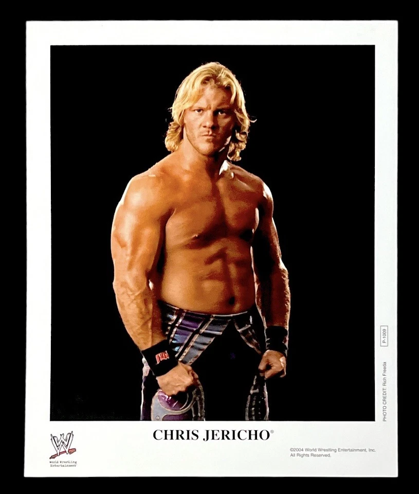 FOTO PROMOCIONAL ORIGINAL WWE CHRIS JERICHO P-1009 CON LICENCIA OFICIAL 8X10 DE 2004 Foto 1 de 1