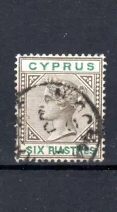 Chipre 1896 6pi Queen Victoria SG 45 FU CDS - Imagen 1 de 1