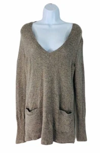 J Crew Women's Size Small Gray Merino Wool Alpaca Blend Oversized Sweater - Picture 1 of 5
