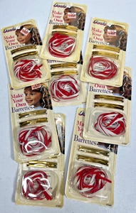De colección Años 90 Goody Haz Tus Propios Correas Rojo Blanco Cinta Hecho en EE. UU. ¡NUEVO X 8! - Imagen 1 de 3