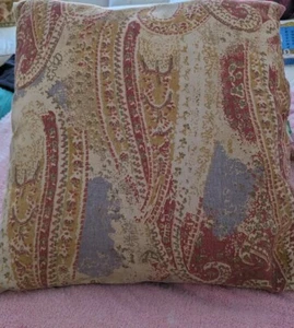 Pottery Barn Lesina Paisley Pillows (2) Indoor Outdoor 24x24 - Picture 1 of 5