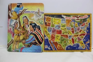 VINTAGE * Valzer * N0. 125 * Colorato Stato degli Stati Uniti * 1960s & The Saalfield Co. - Foto 1 di 3