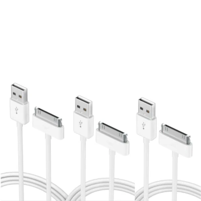 3pack 3ft 30-pin To USB Charge Sync Cable Charger for iPhone 3G 4 4s ipod Ipad - Image 1 of 4